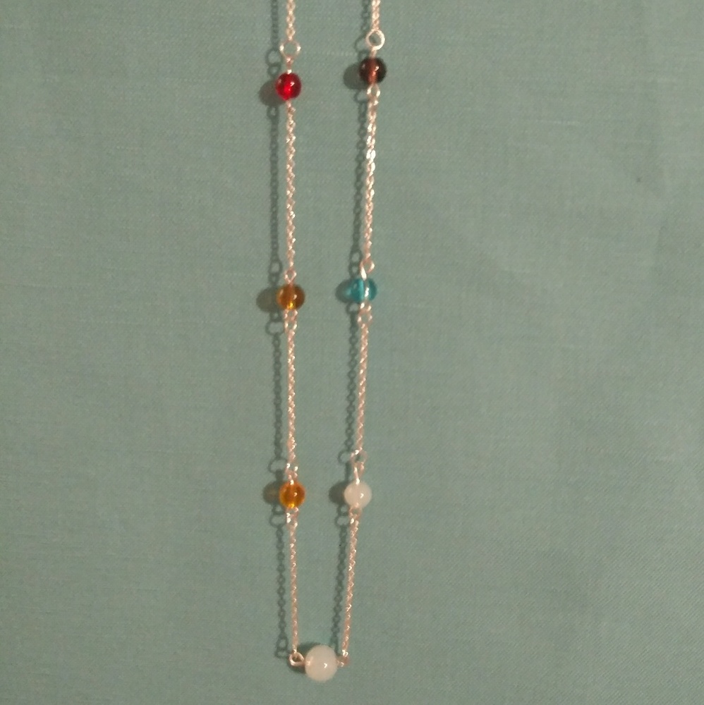 Multicolored Glass Bead Necklace